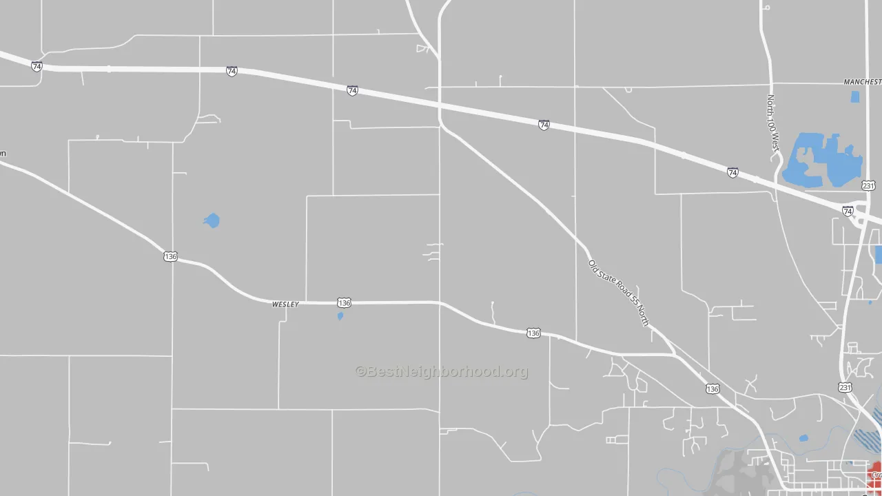 Transit Grade map of Wesley, IN