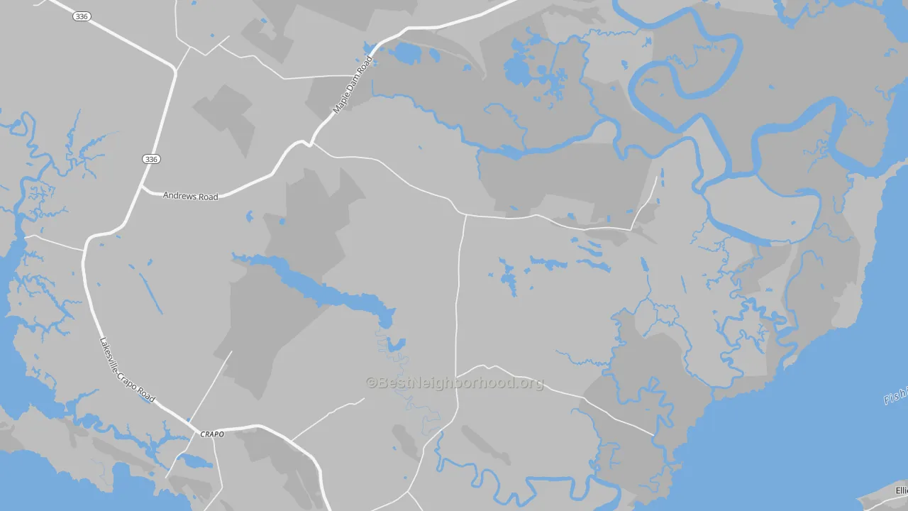 Transit Grade map of Wesley, MD