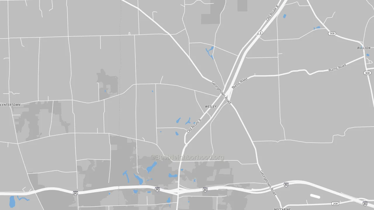 Transit Grade map of Wesley, PA