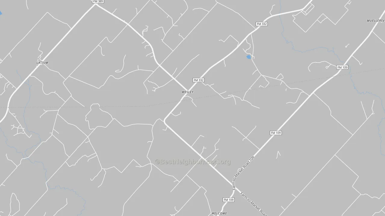 Transit Grade map of Wesley, TX