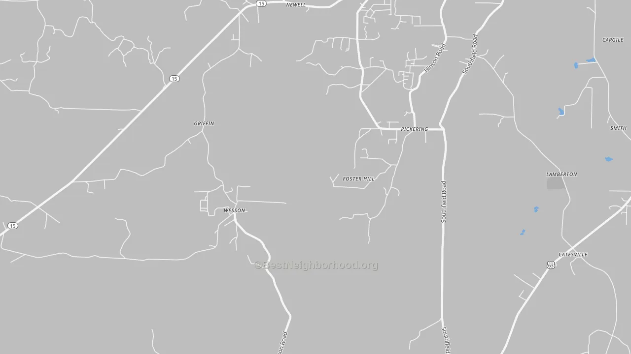 Transit Grade map of Wesson, AR