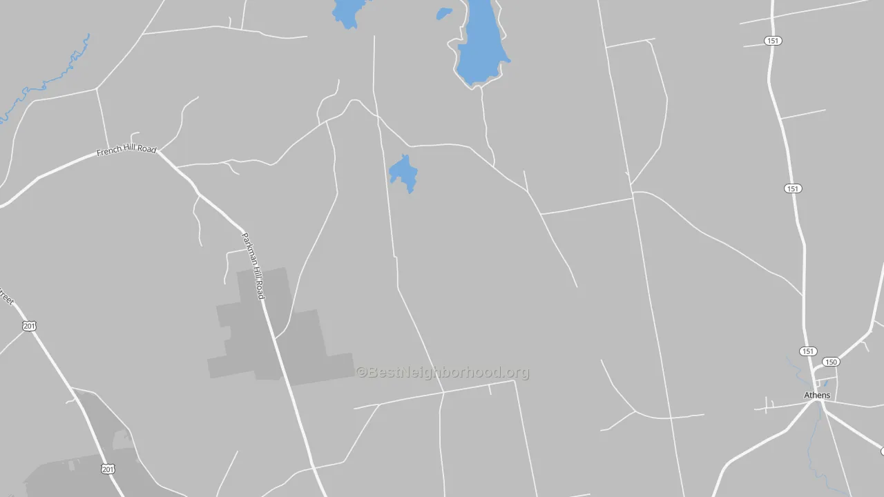Transit Grade map of West Athens, ME