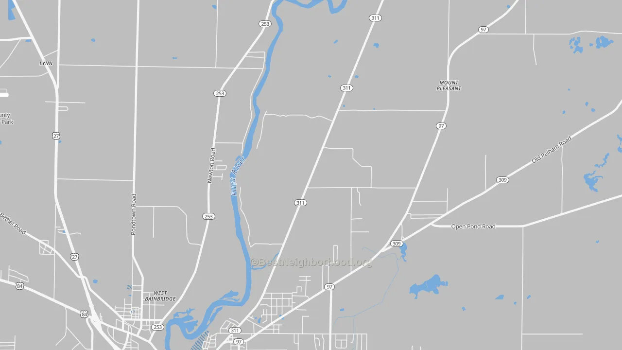 Transit Grade map of West Bainbridge, GA