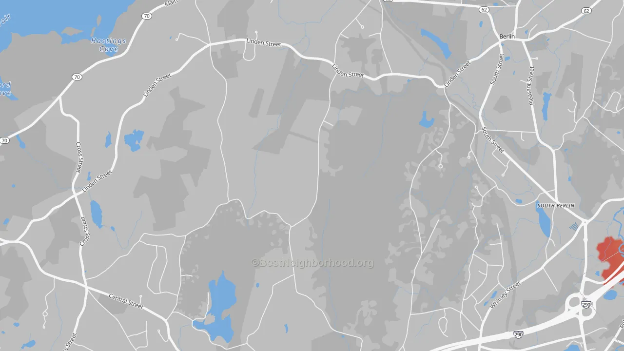 Transit Grade map of West Berlin, MA