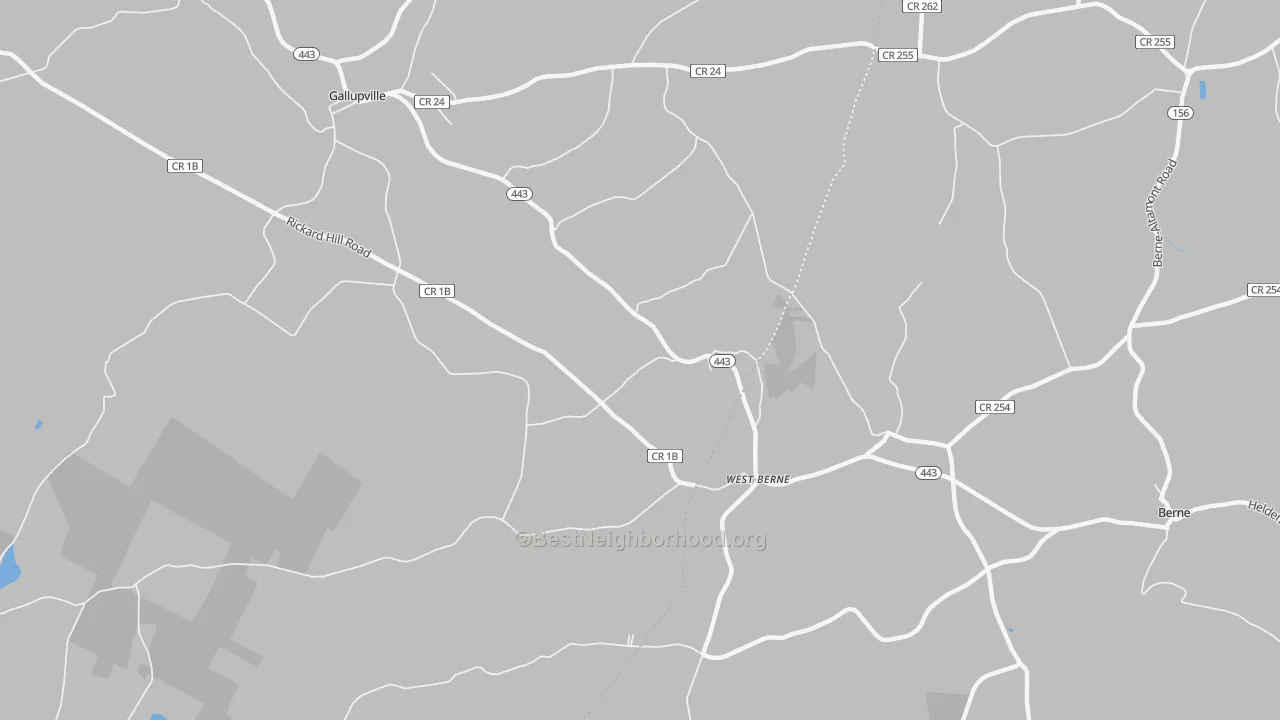 Transit Grade map of West Berne, NY