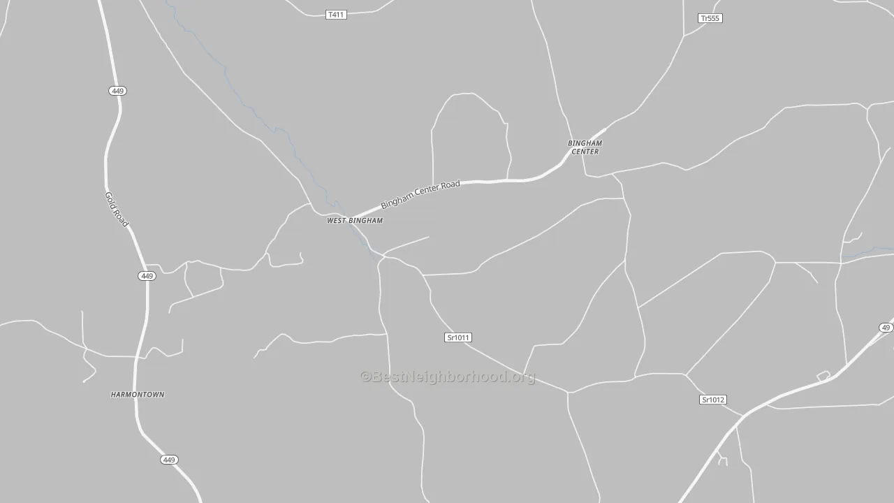 Transit Grade map of West Bingham, PA