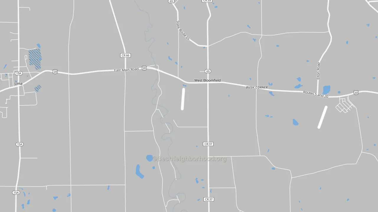 Transit Grade map of West Bloomfield, NY
