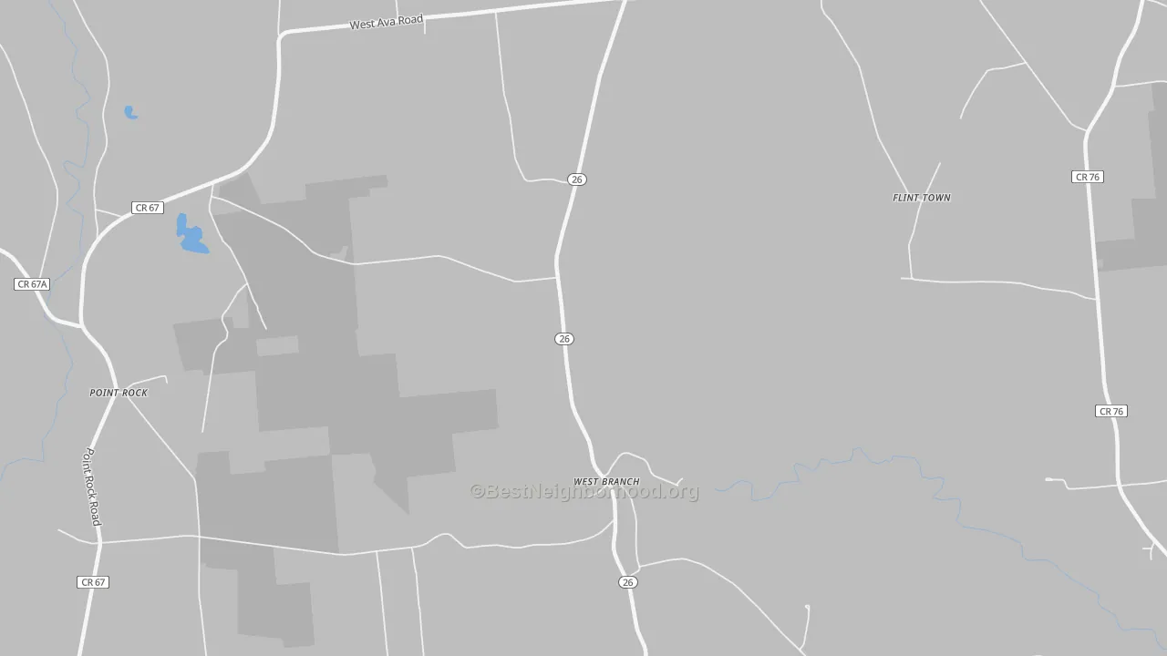 Transit Grade map of West Branch, NY