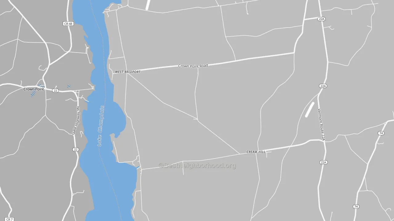 Transit Grade map of West Bridport, VT