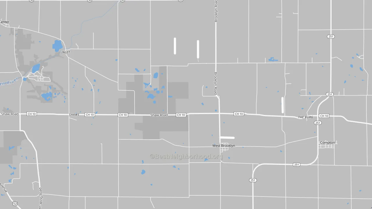 Transit Grade map of West Brooklyn, IL