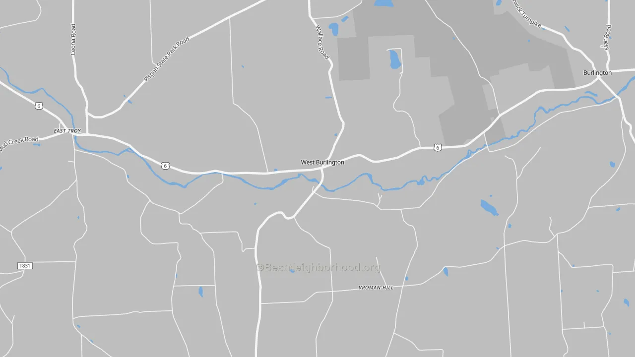 Transit Grade map of West Burlington, PA