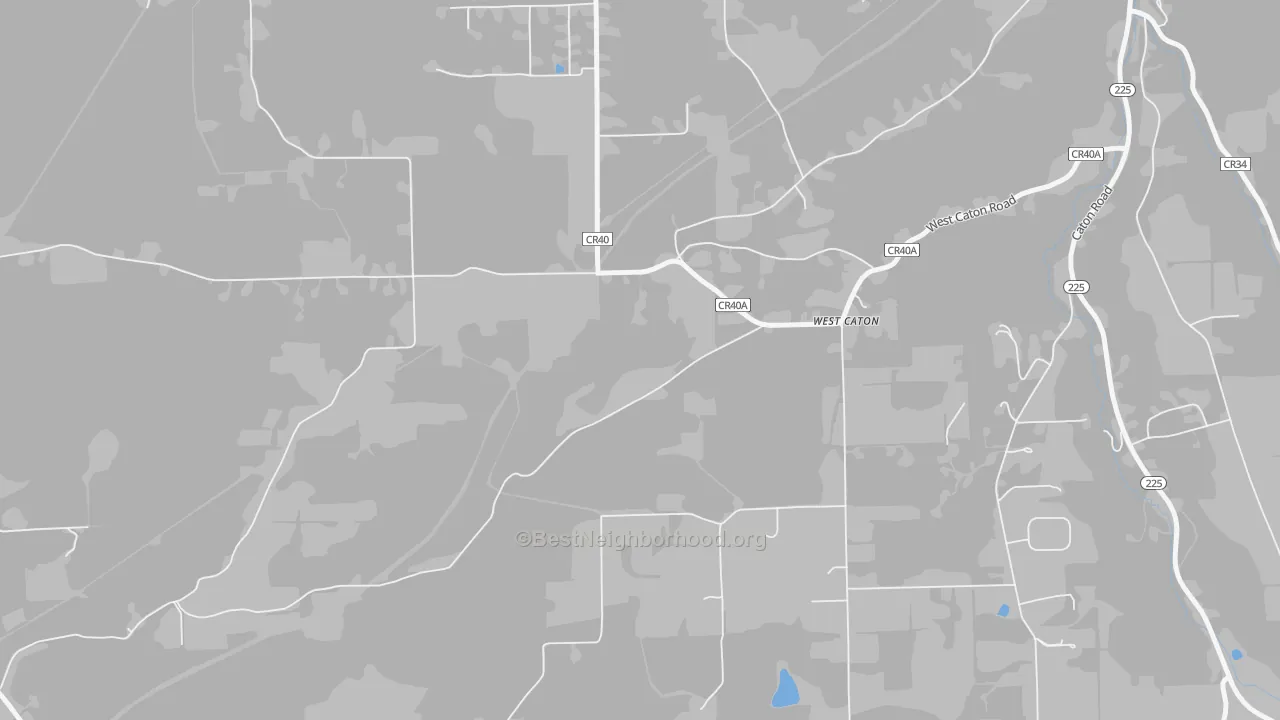 Transit Grade map of West Caton, NY