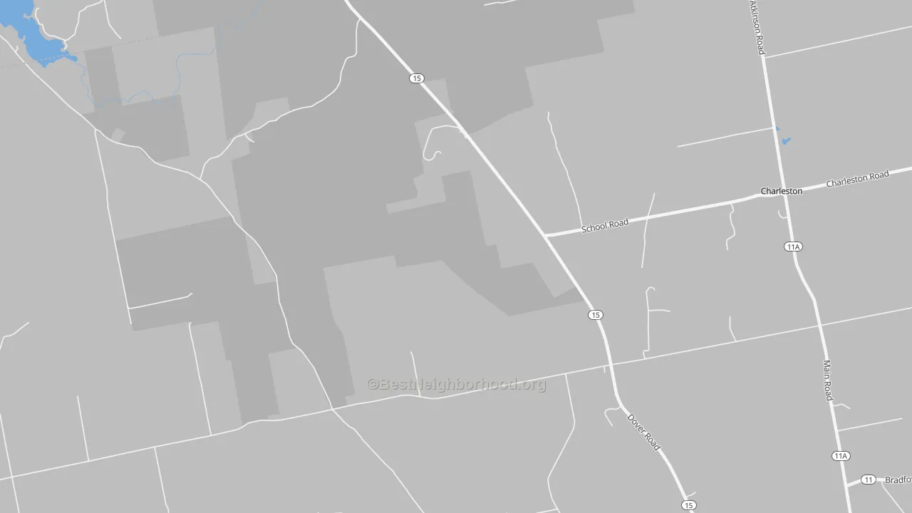 Transit Grade map of West Charleston, ME