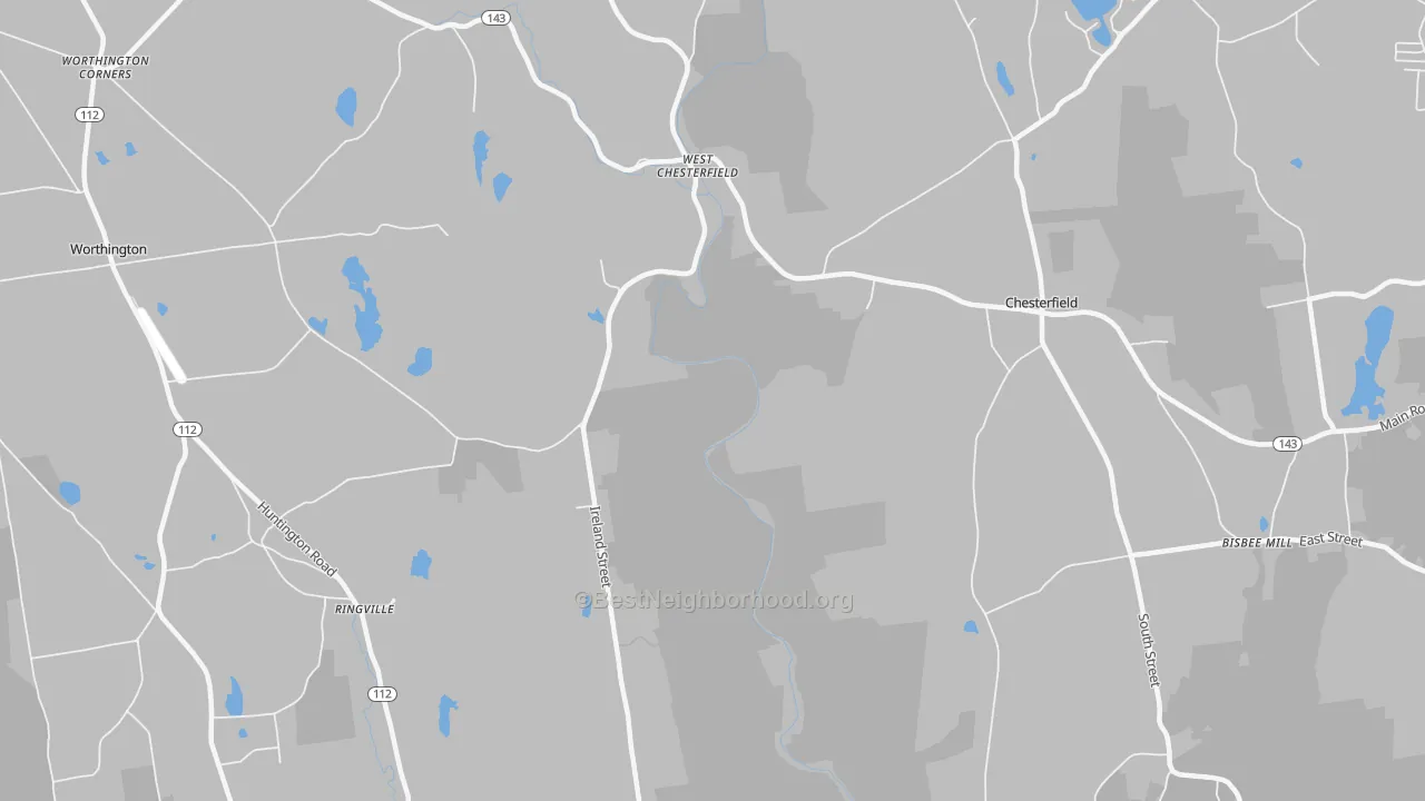 Transit Grade map of West Chesterfield, MA