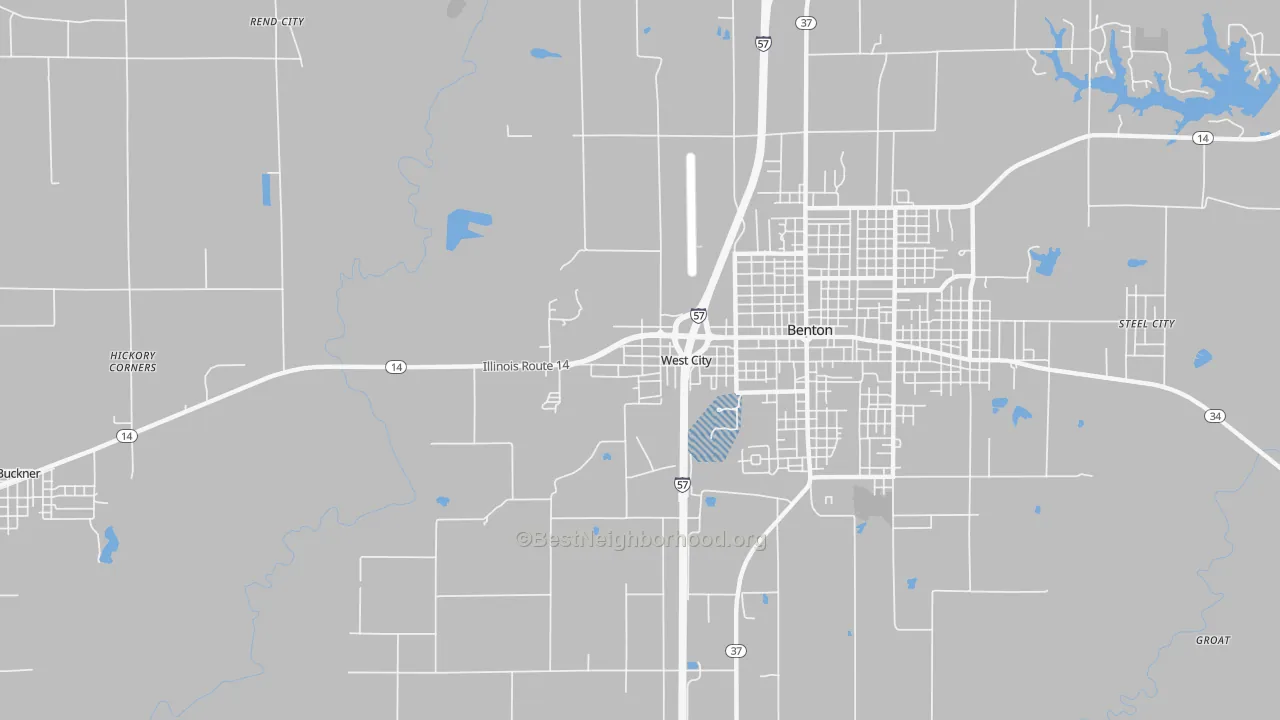 Transit Grade map of West City, IL