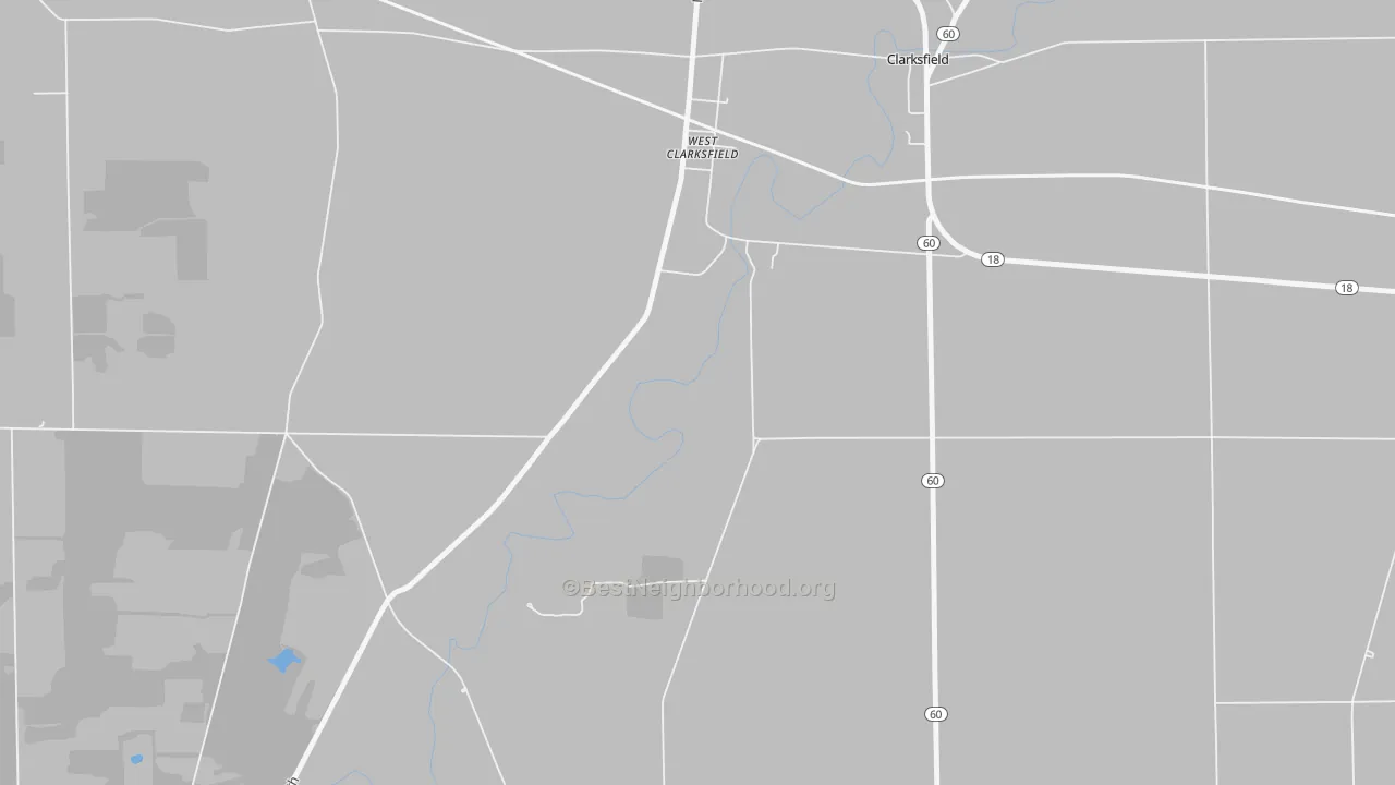 Transit Grade map of West Clarksfield, OH