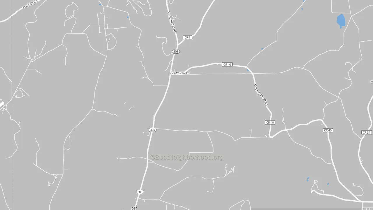 Transit Grade map of West Clarksville, NY