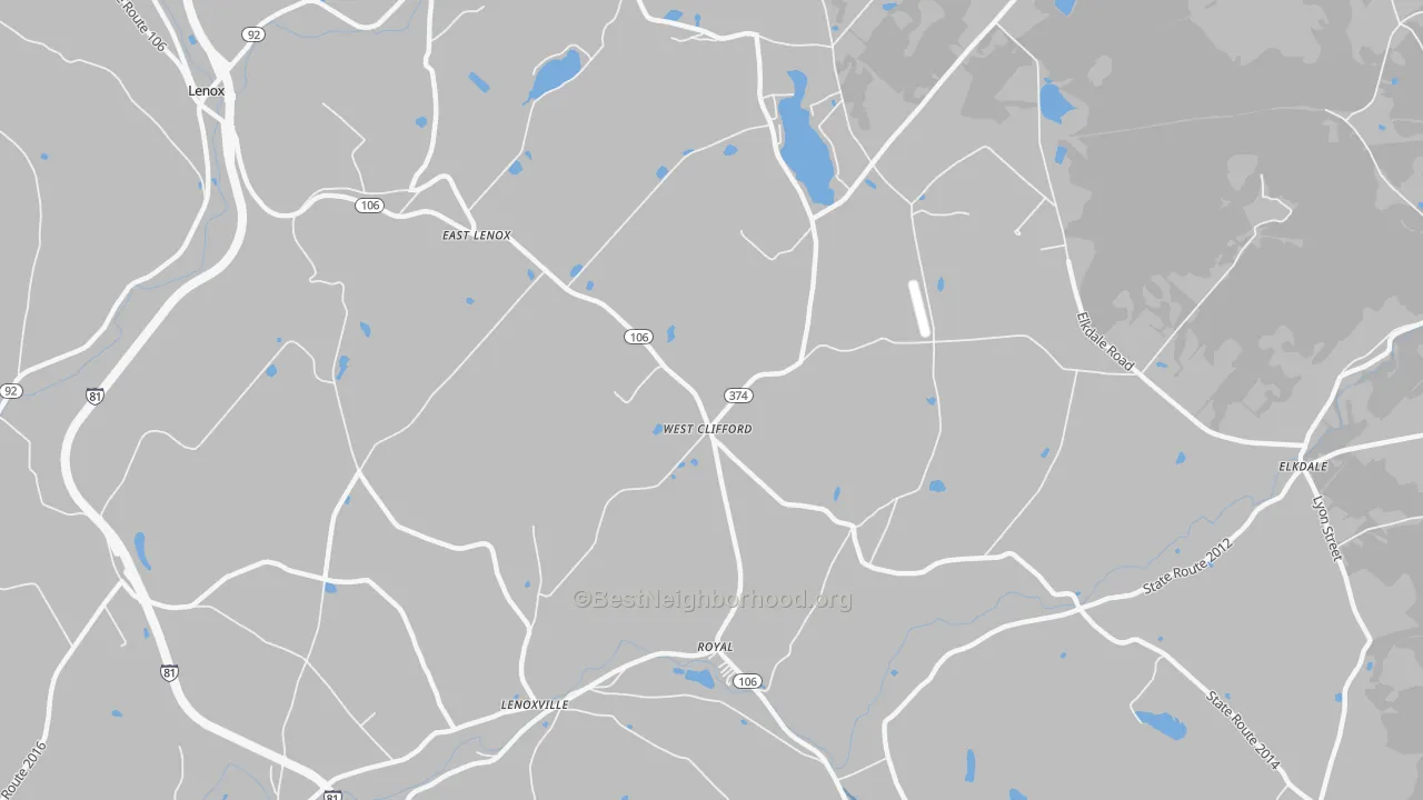 Transit Grade map of West Clifford, PA