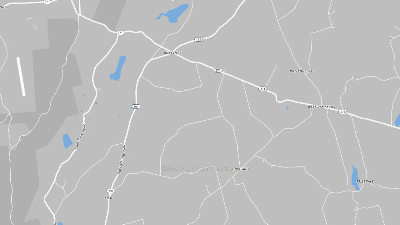Transit Grade map of West Damascus, PA