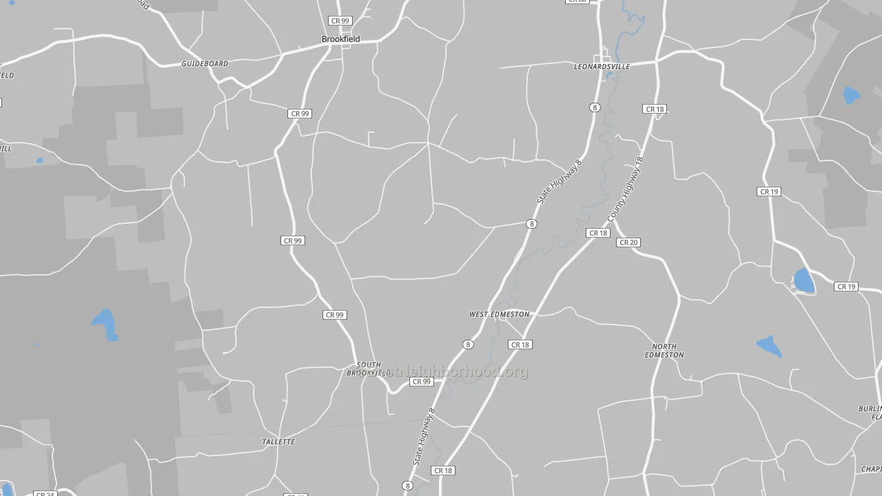 Transit Grade map of West Edmeston, NY
