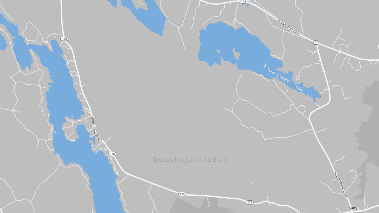 Transit Grade map of West Ellsworth, ME