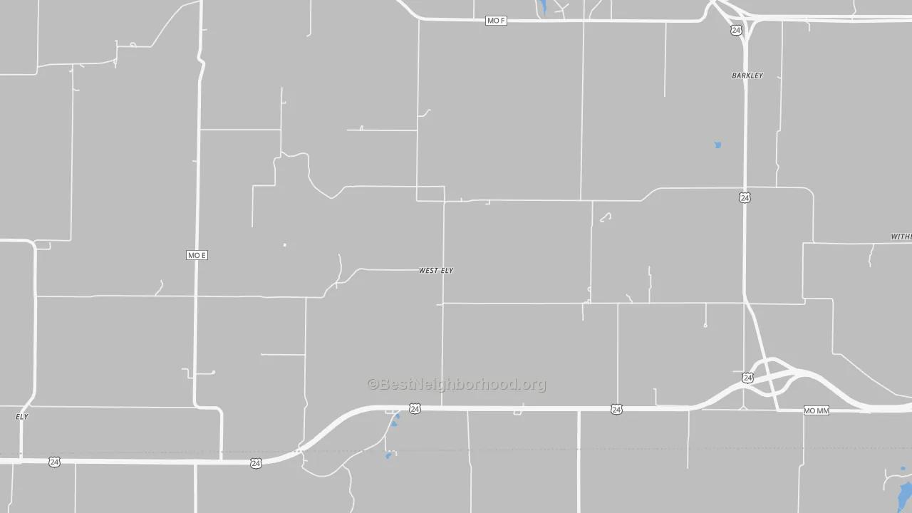 Transit Grade map of West Ely, MO