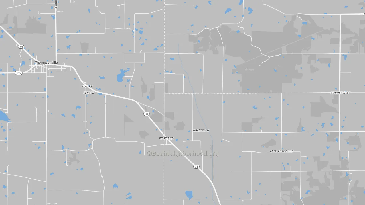 Transit Grade map of West End, IL