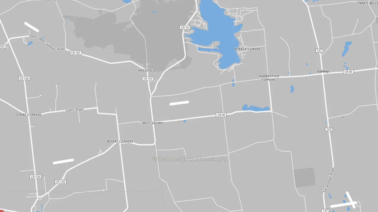 Transit Grade map of West Galway, NY