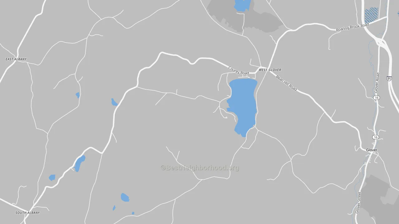 Transit Grade map of West Glover, VT