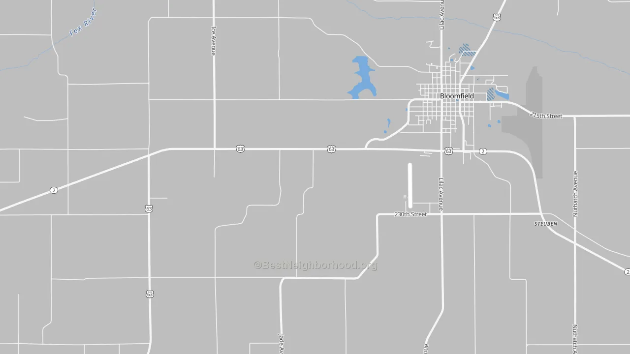 Transit Grade map of West Grove, IA