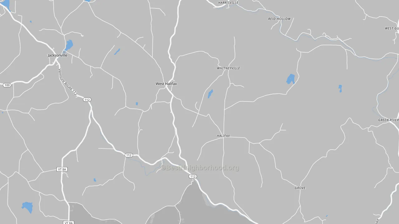 Transit Grade map of West Halifax, VT
