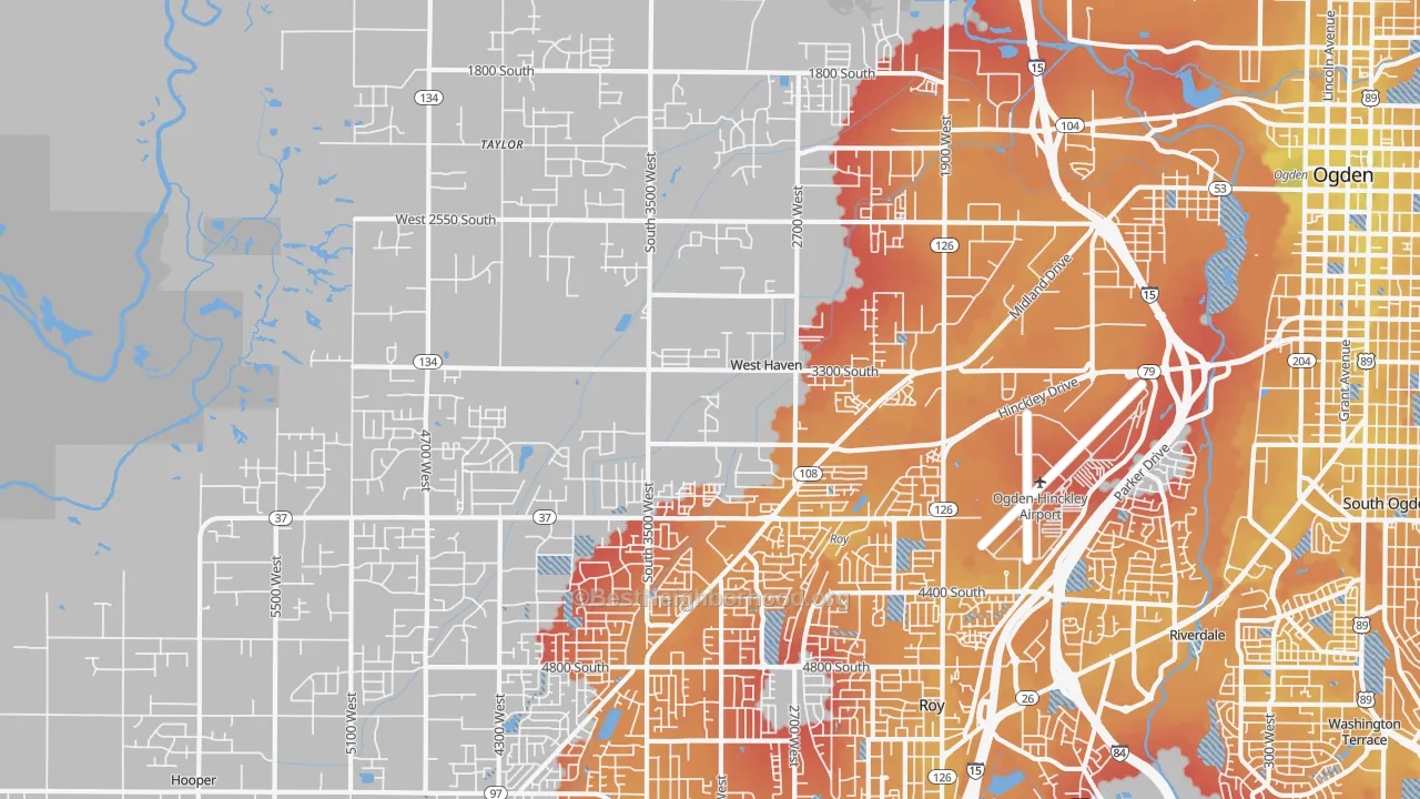 Transit Grade map of West Haven, UT
