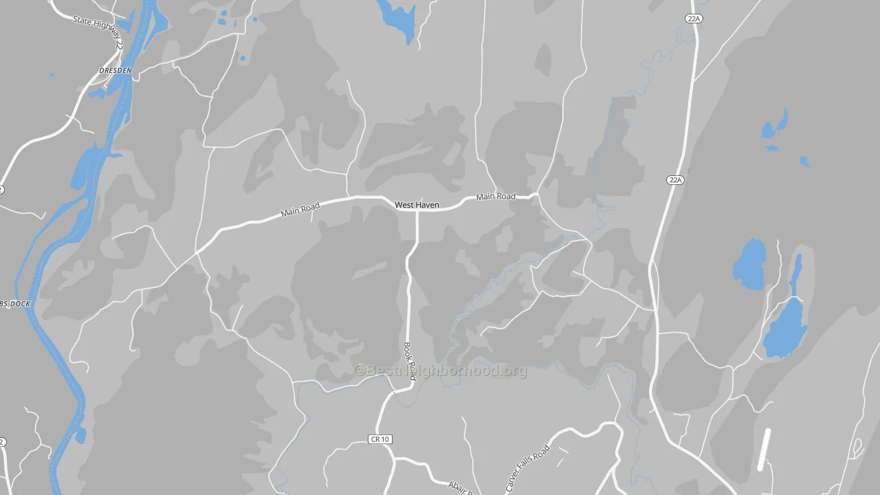 Transit Grade map of West Haven, VT