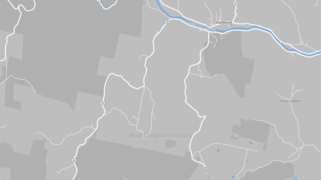 Transit Grade map of West Hawley, MA