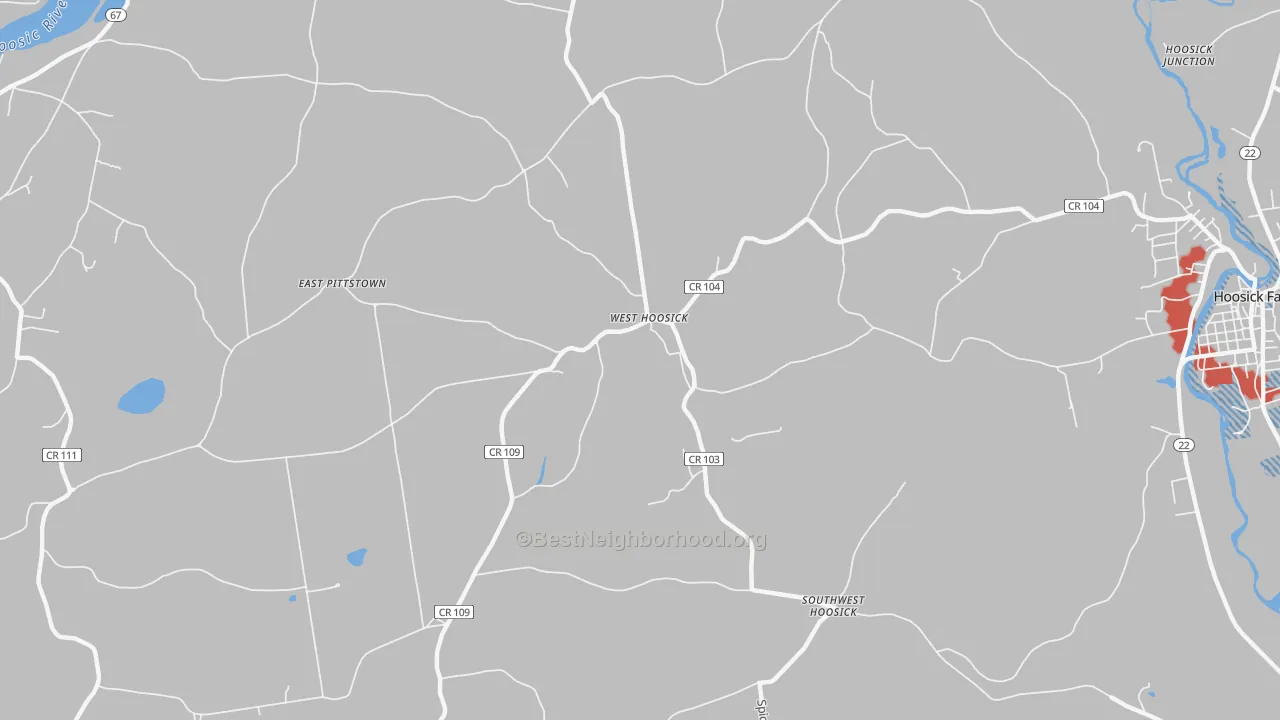 Transit Grade map of West Hoosick, NY