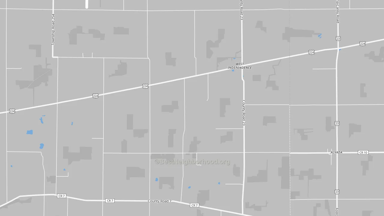 Transit Grade map of West Independence, OH