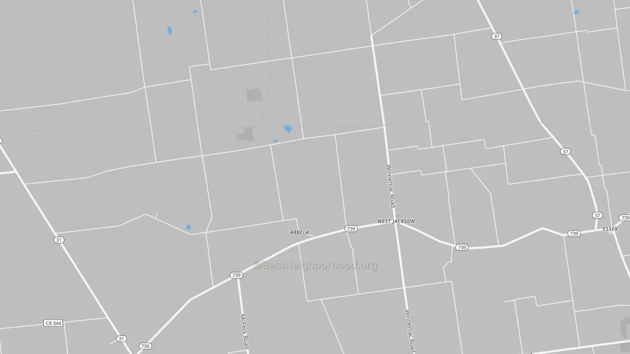 Transit Grade map of West Jackson, OH