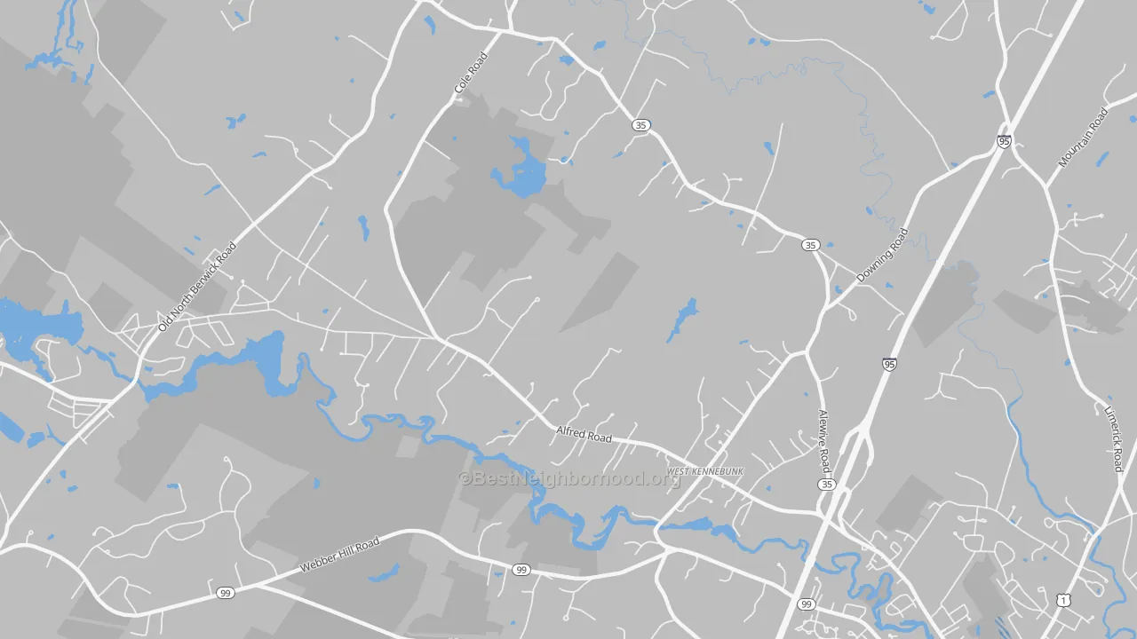 Transit Grade map of West Kennebunk, ME