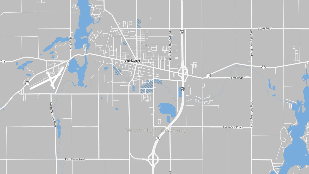 Transit Grade map of West Kinderhook, MI