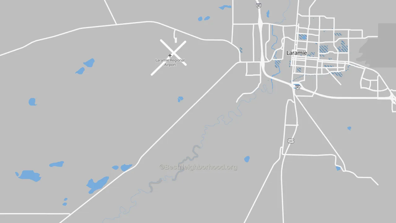 Transit Grade map of West Laramie, WY