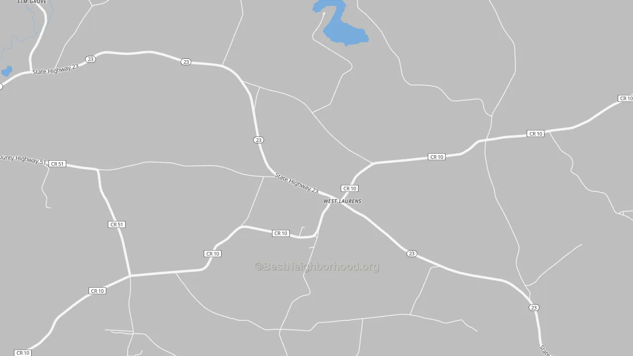 Transit Grade map of West Laurens, NY