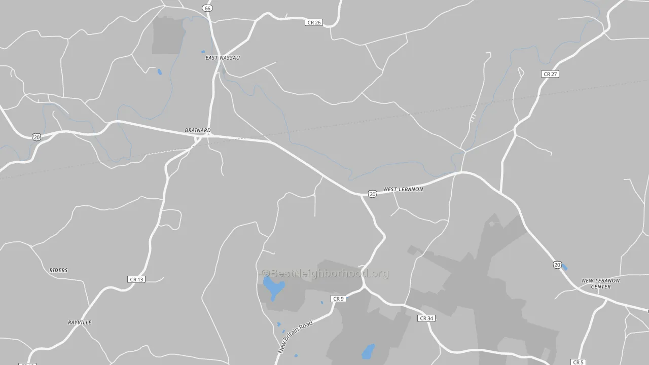 Transit Grade map of West Lebanon, NY