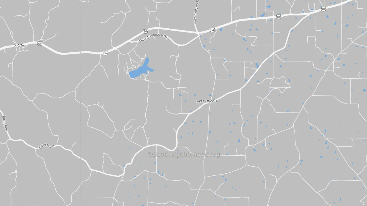 Transit Grade map of West Lincoln, MS