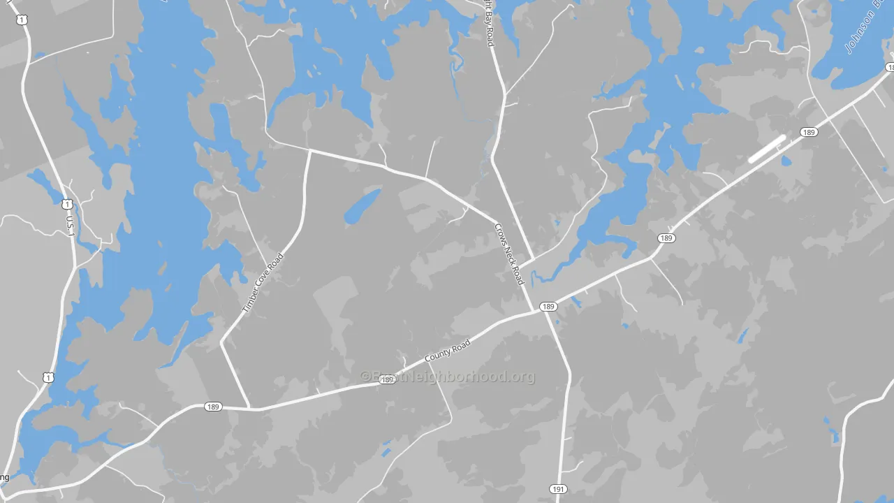 Transit Grade map of West Lubec, ME