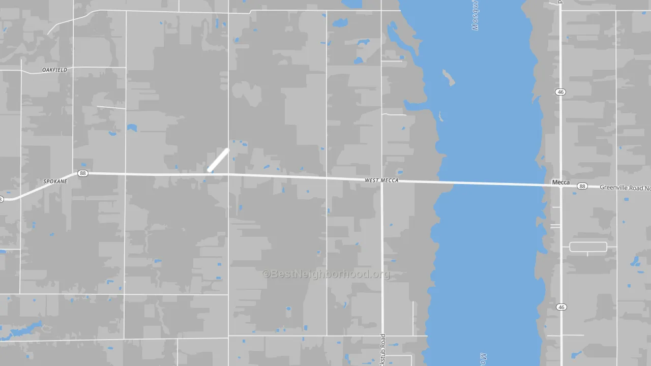 Transit Grade map of West Mecca, OH
