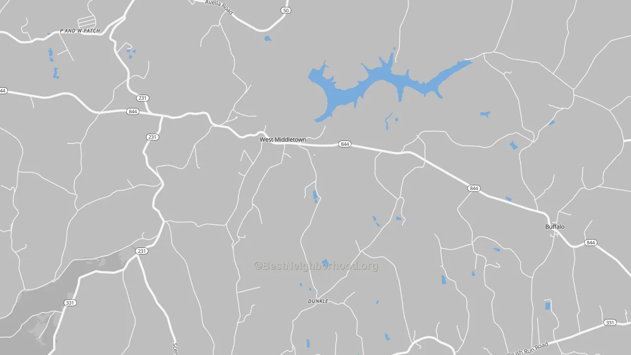 Transit Grade map of West Middletown, PA