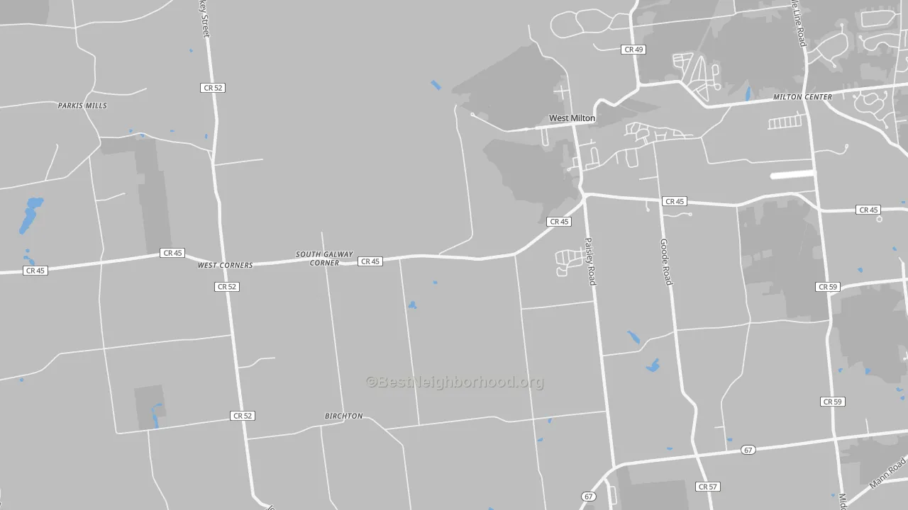 Transit Grade map of West Milton, NY