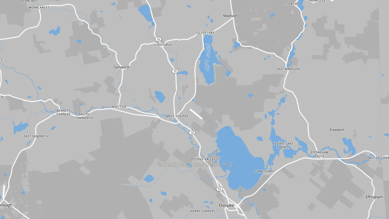 Transit Grade map of West Ossipee, NH