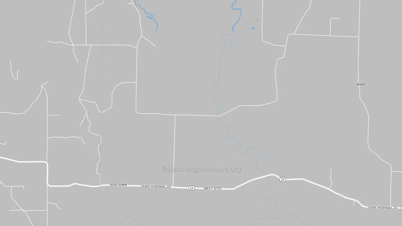 Transit Grade map of West Otis, AR