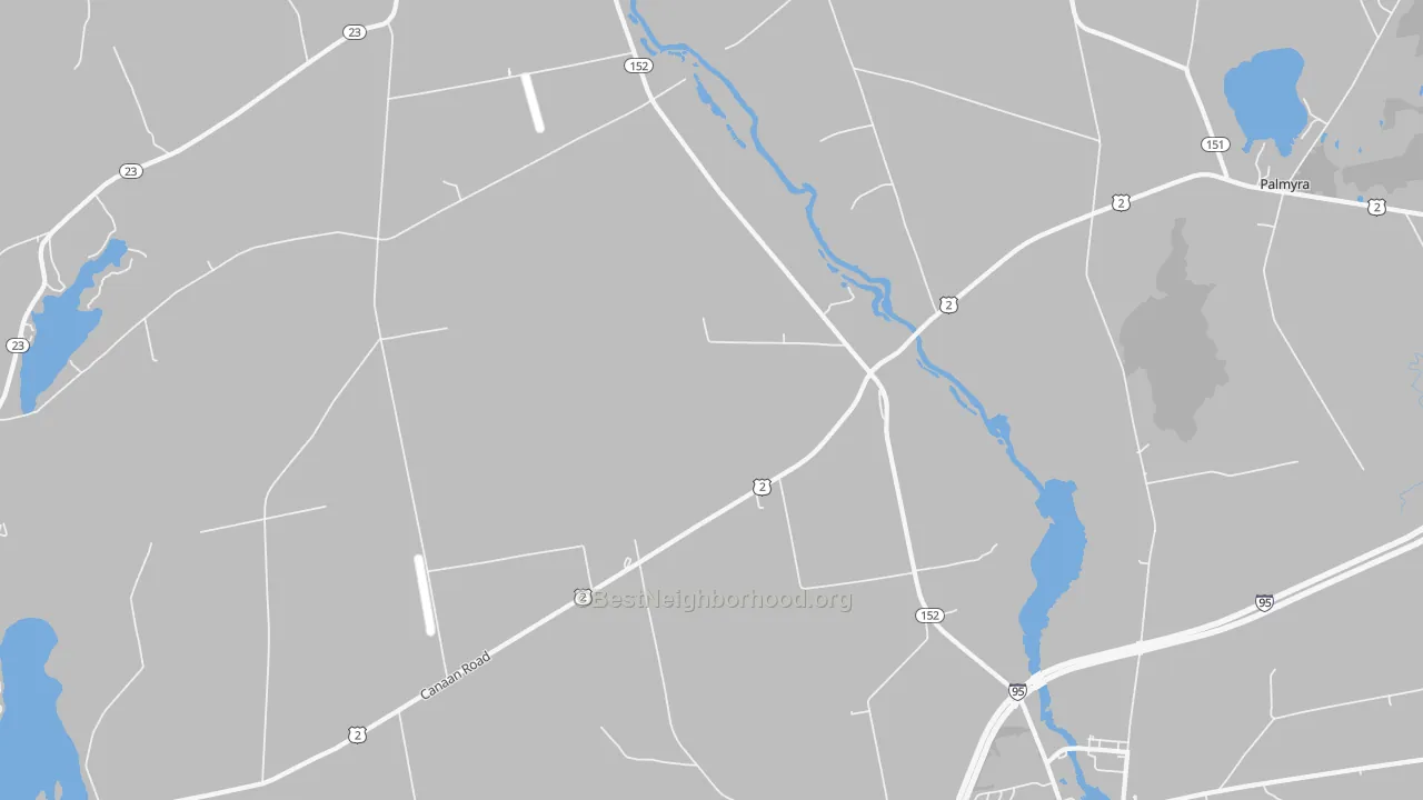 Transit Grade map of West Palmyra, ME